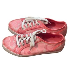 Coach Dee Low Top Sneakers Size 7.5B Pink